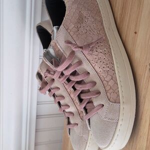 P448 Pink Python John Sneaker Made In Italy Size 37 Womens